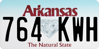 AR license plate 764KWH