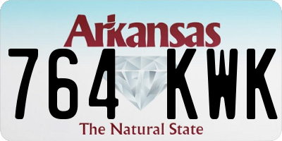 AR license plate 764KWK
