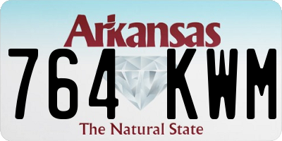 AR license plate 764KWM