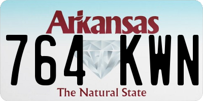 AR license plate 764KWN