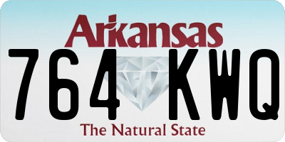 AR license plate 764KWQ