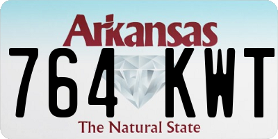 AR license plate 764KWT