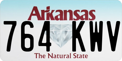 AR license plate 764KWV