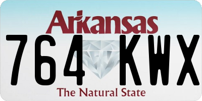 AR license plate 764KWX