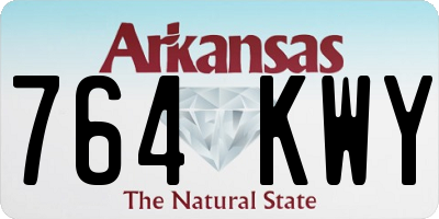 AR license plate 764KWY
