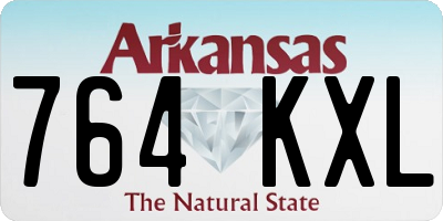 AR license plate 764KXL