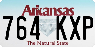 AR license plate 764KXP