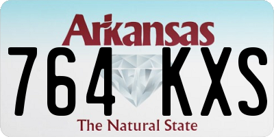 AR license plate 764KXS