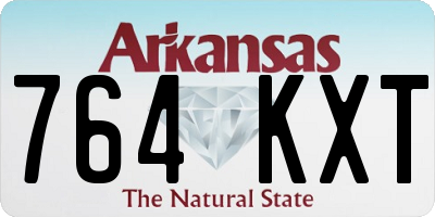 AR license plate 764KXT