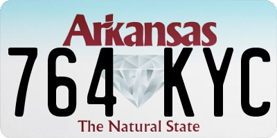 AR license plate 764KYC