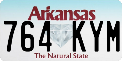 AR license plate 764KYM