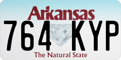 AR license plate 764KYP