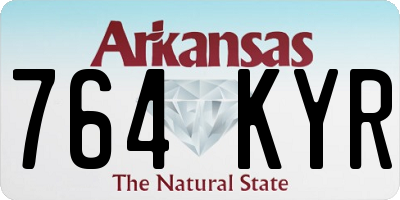AR license plate 764KYR
