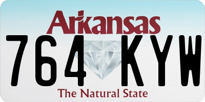 AR license plate 764KYW