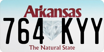 AR license plate 764KYY