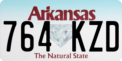 AR license plate 764KZD