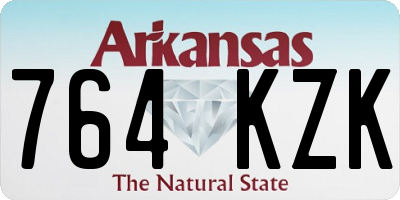 AR license plate 764KZK