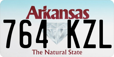 AR license plate 764KZL
