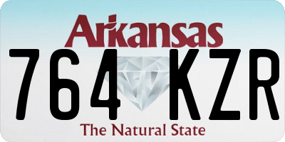 AR license plate 764KZR