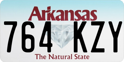 AR license plate 764KZY