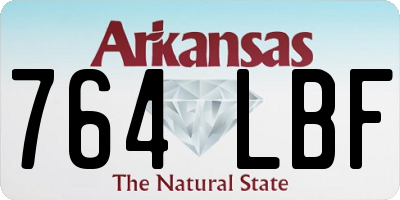 AR license plate 764LBF