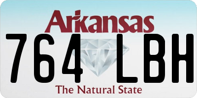 AR license plate 764LBH