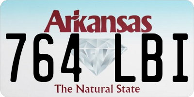 AR license plate 764LBI