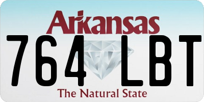 AR license plate 764LBT