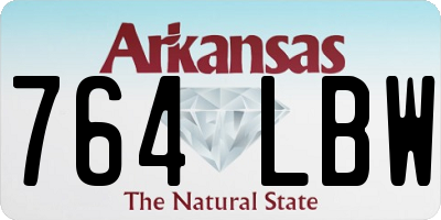 AR license plate 764LBW
