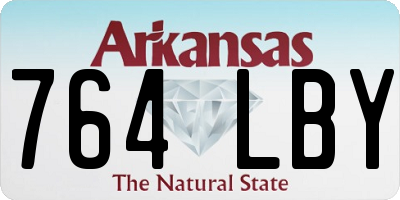 AR license plate 764LBY