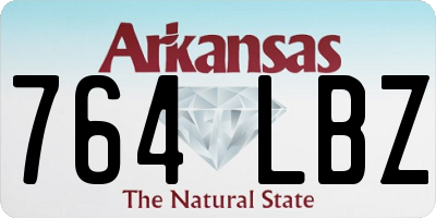 AR license plate 764LBZ