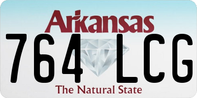AR license plate 764LCG