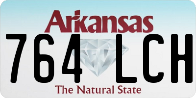 AR license plate 764LCH