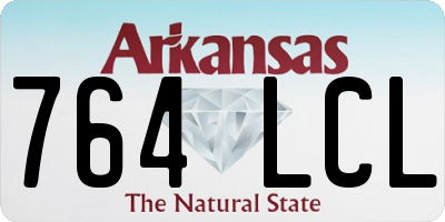 AR license plate 764LCL