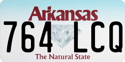 AR license plate 764LCQ