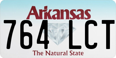 AR license plate 764LCT