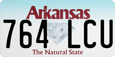 AR license plate 764LCU