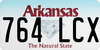 AR license plate 764LCX