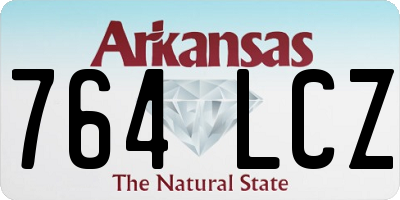 AR license plate 764LCZ