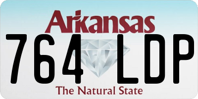 AR license plate 764LDP
