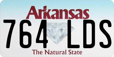 AR license plate 764LDS