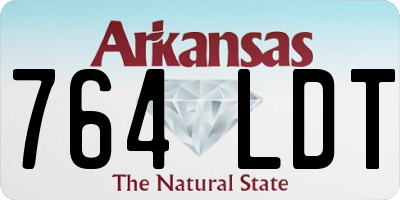 AR license plate 764LDT