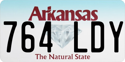 AR license plate 764LDY
