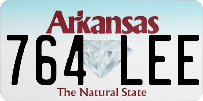 AR license plate 764LEE