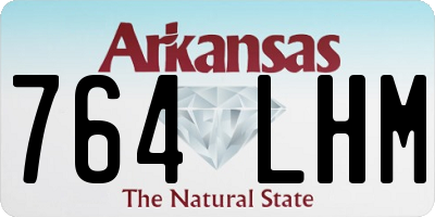 AR license plate 764LHM