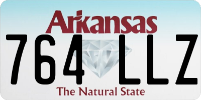 AR license plate 764LLZ