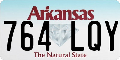 AR license plate 764LQY