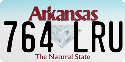 AR license plate 764LRU