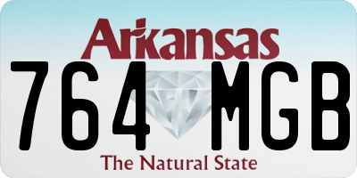 AR license plate 764MGB