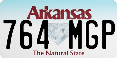 AR license plate 764MGP